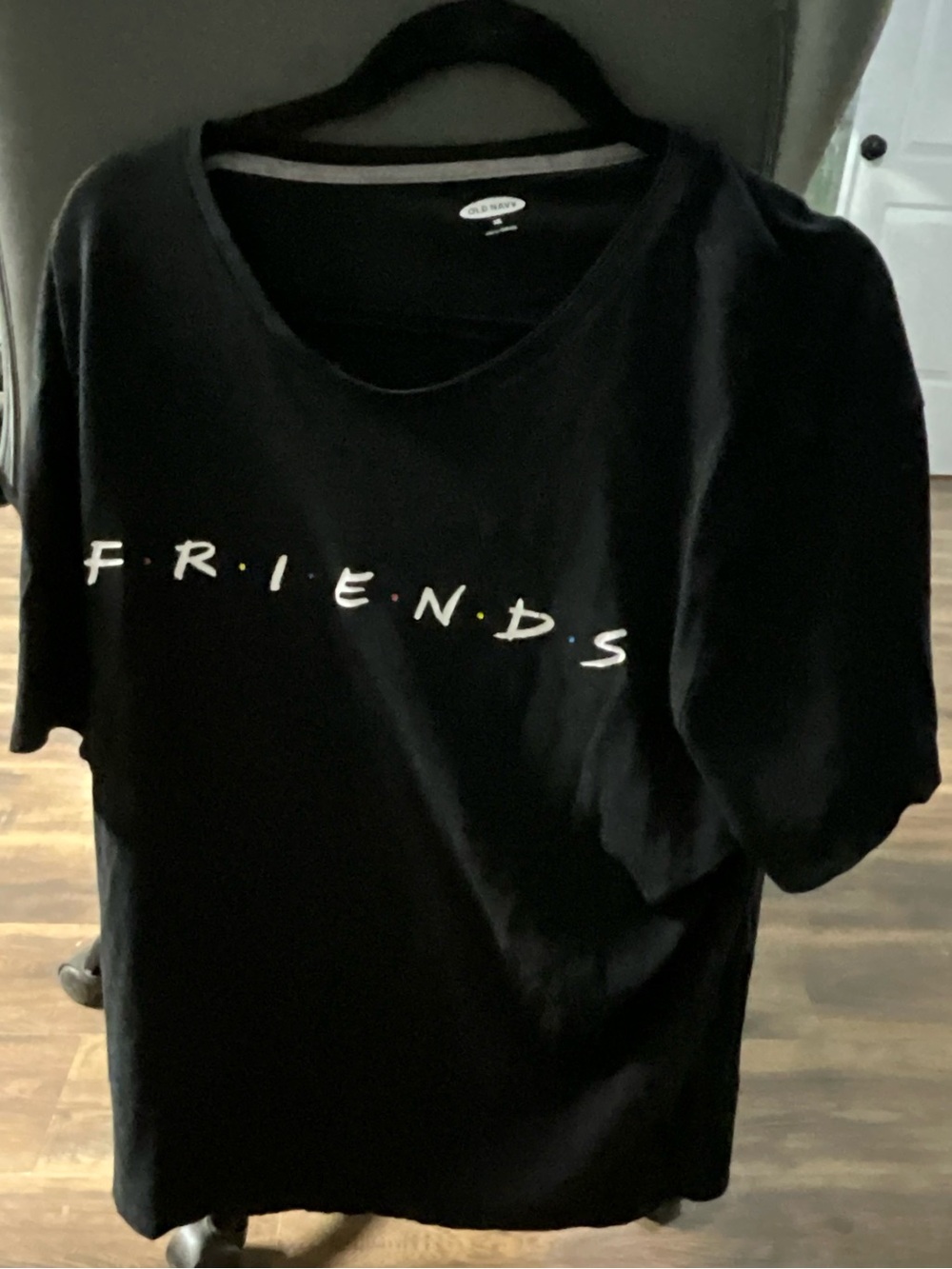 Old Navy Black Graphic 'FRIENDS' Short Sleeve Tee